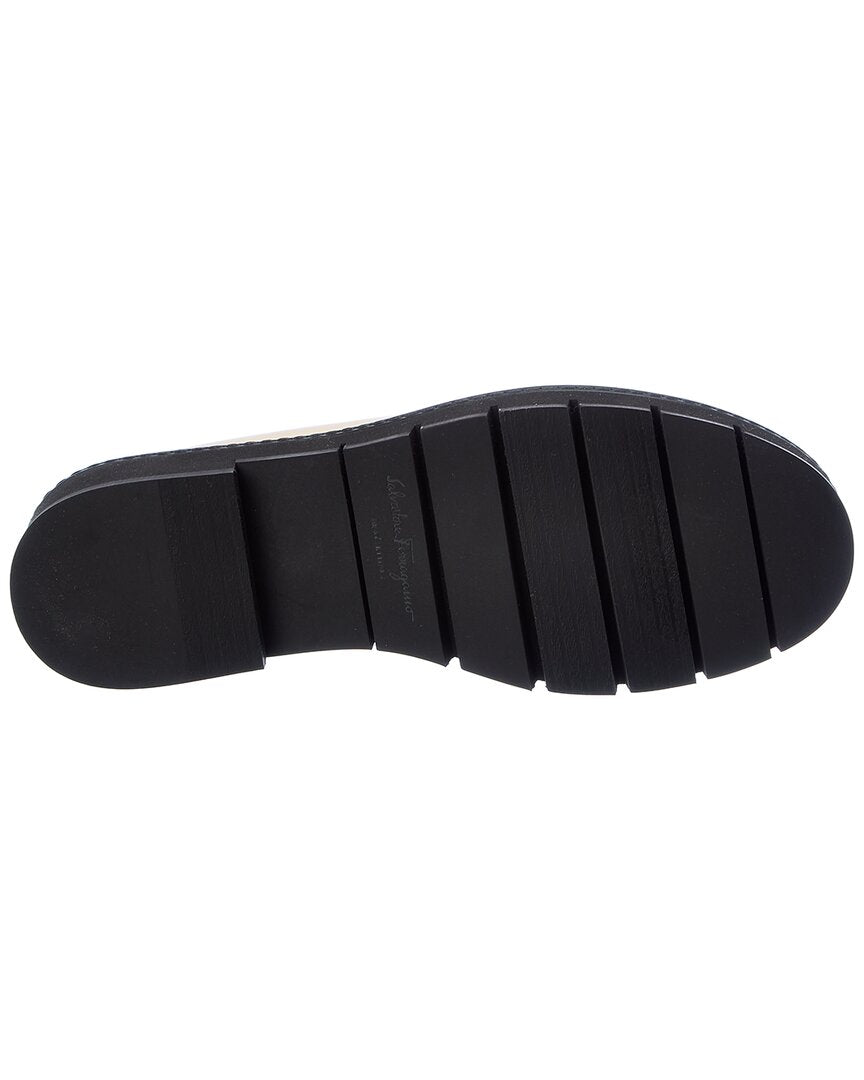 Ferragamo Rolo Lug Leather Loafer