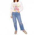 Unto Us A Child Is Born Sweatshirt In White