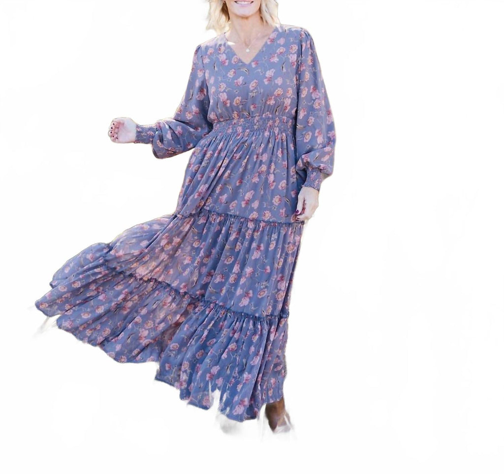 Jacey Maxi Dress In Gray
