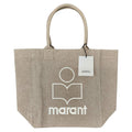 Yenky Logo Embroidered Shopper Bag Beige