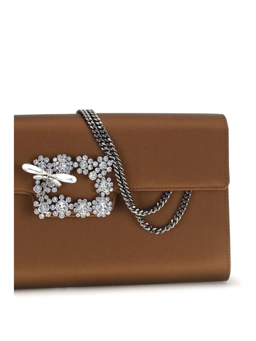 Roger Vivier Women Efflorescence Satin Clutch