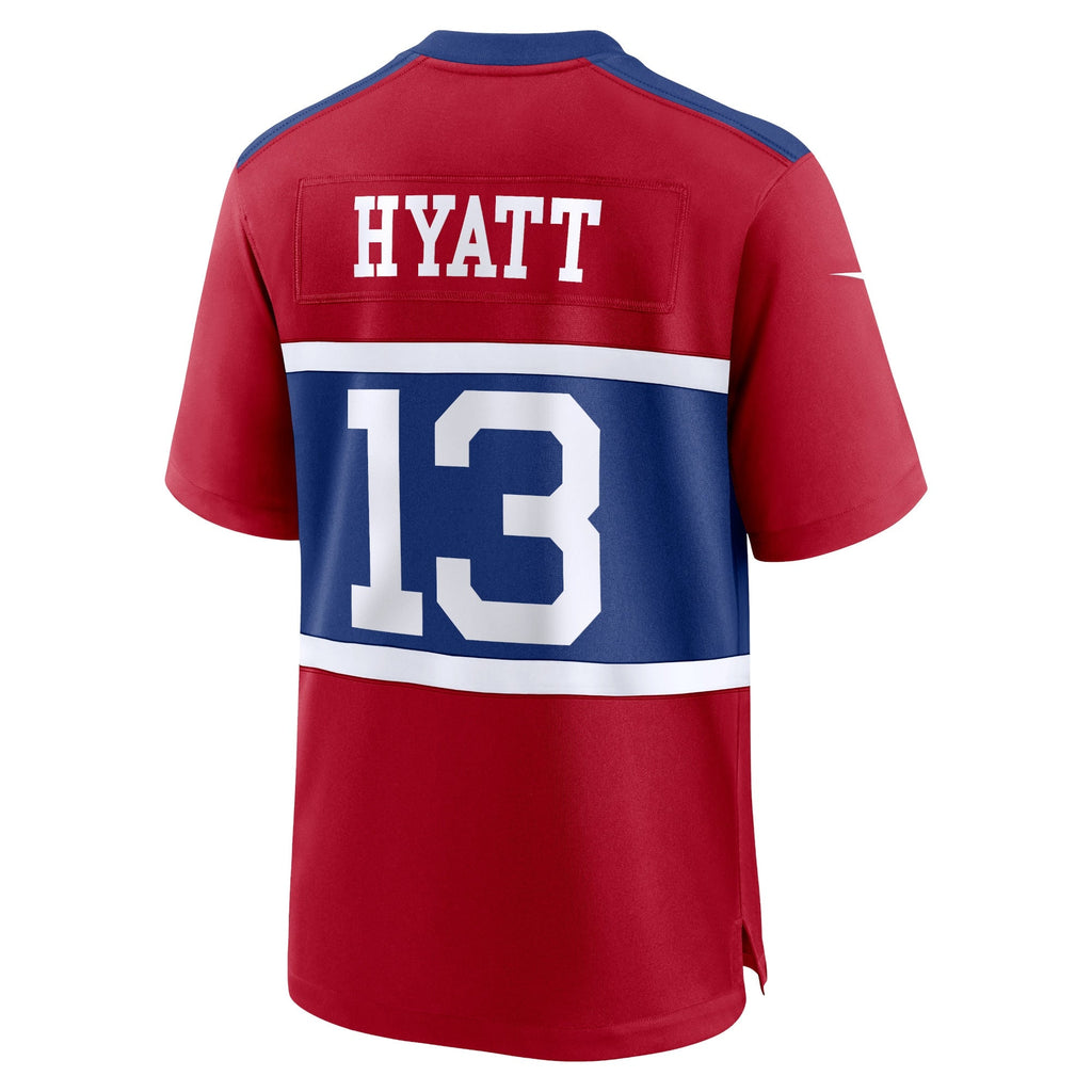 New York Giants Jalin Hyatt Century Red Alternate Player Game Jersey