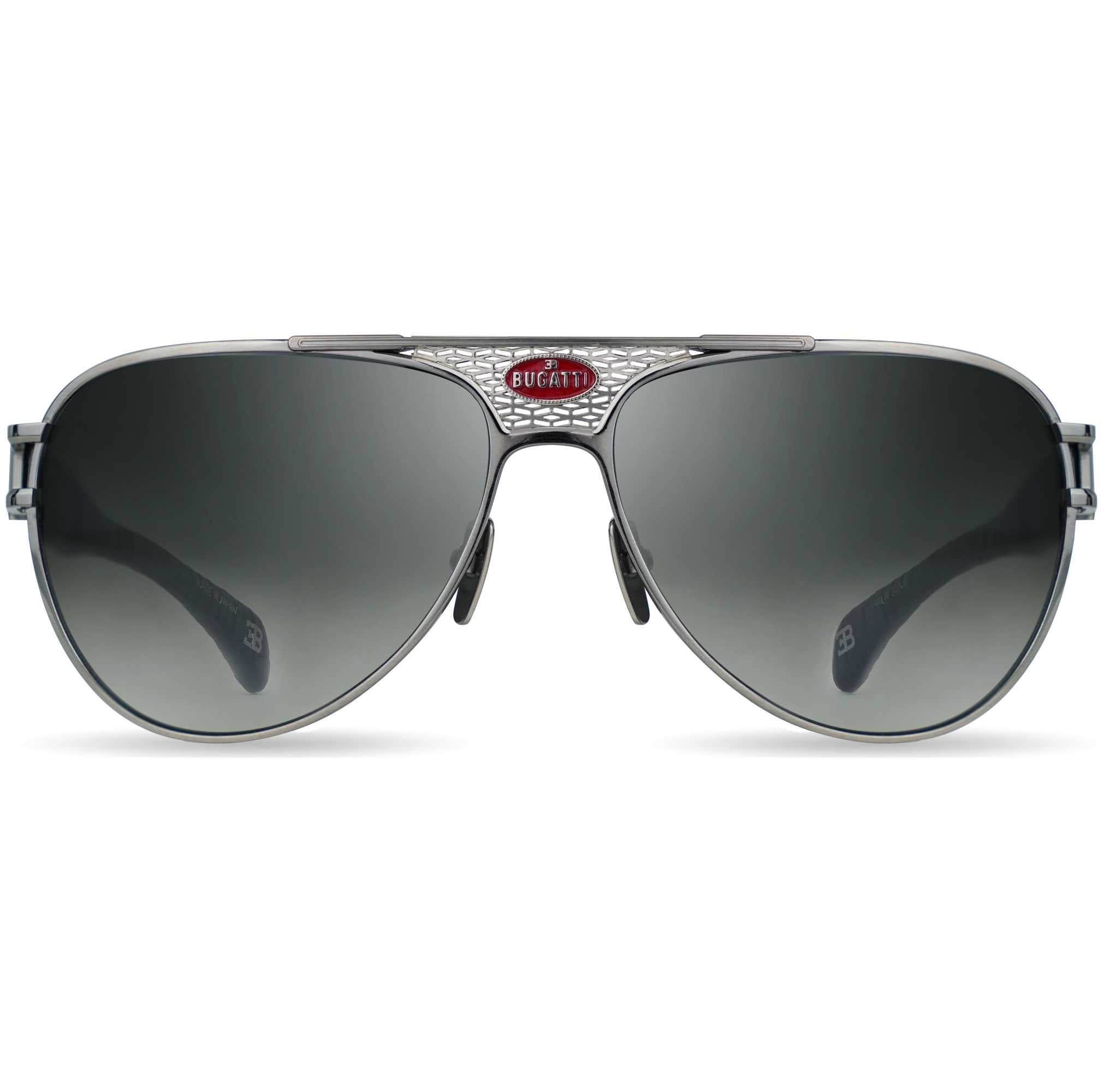 Bugatti Men's 42 mm Black Sunglasses