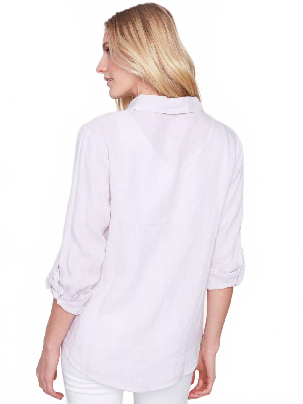 Jacquard Blouse In Lavender