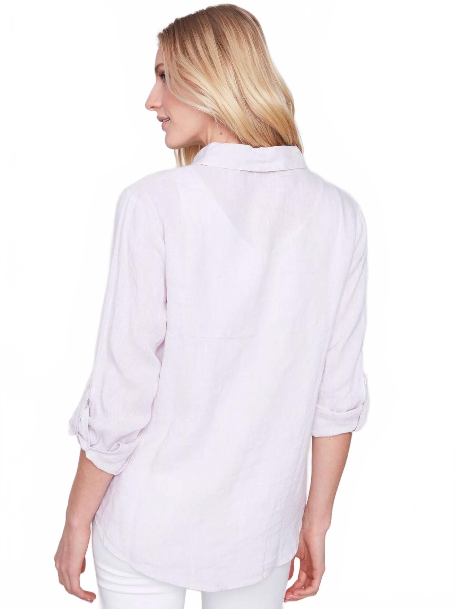 Jacquard Blouse In Lavender