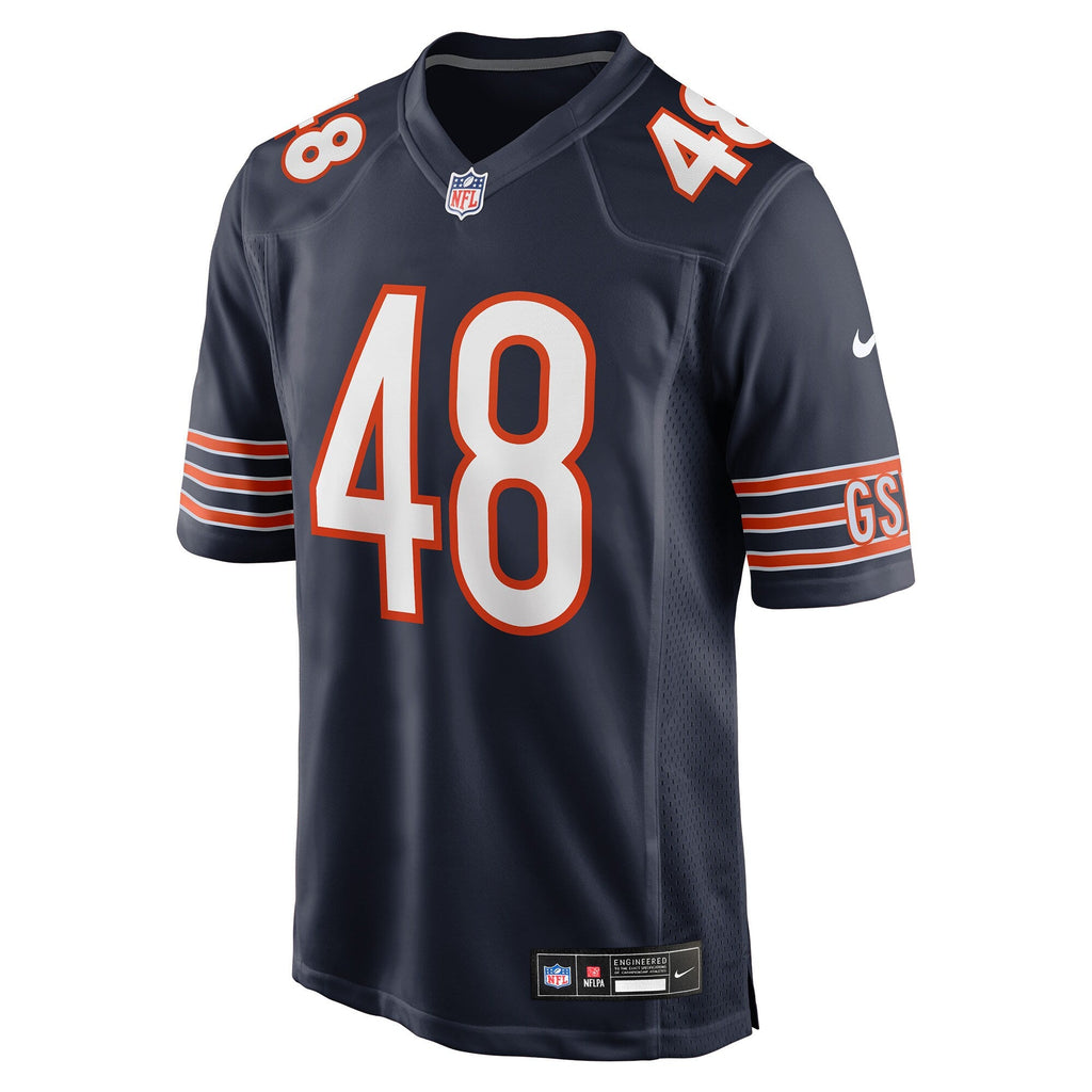 Chicago Bears D'Marco Jackson Navy Team Game Jersey