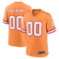 Custom Tampa Bay Buccaneers Orange Throwback Game Jersey1