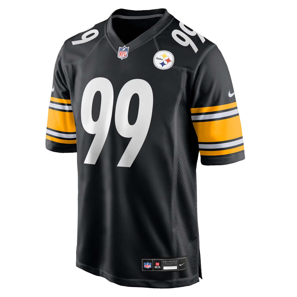 Pittsburgh Steelers Derrick Harmon Black 2025 NFL Draft First Round Pick Game Jersey