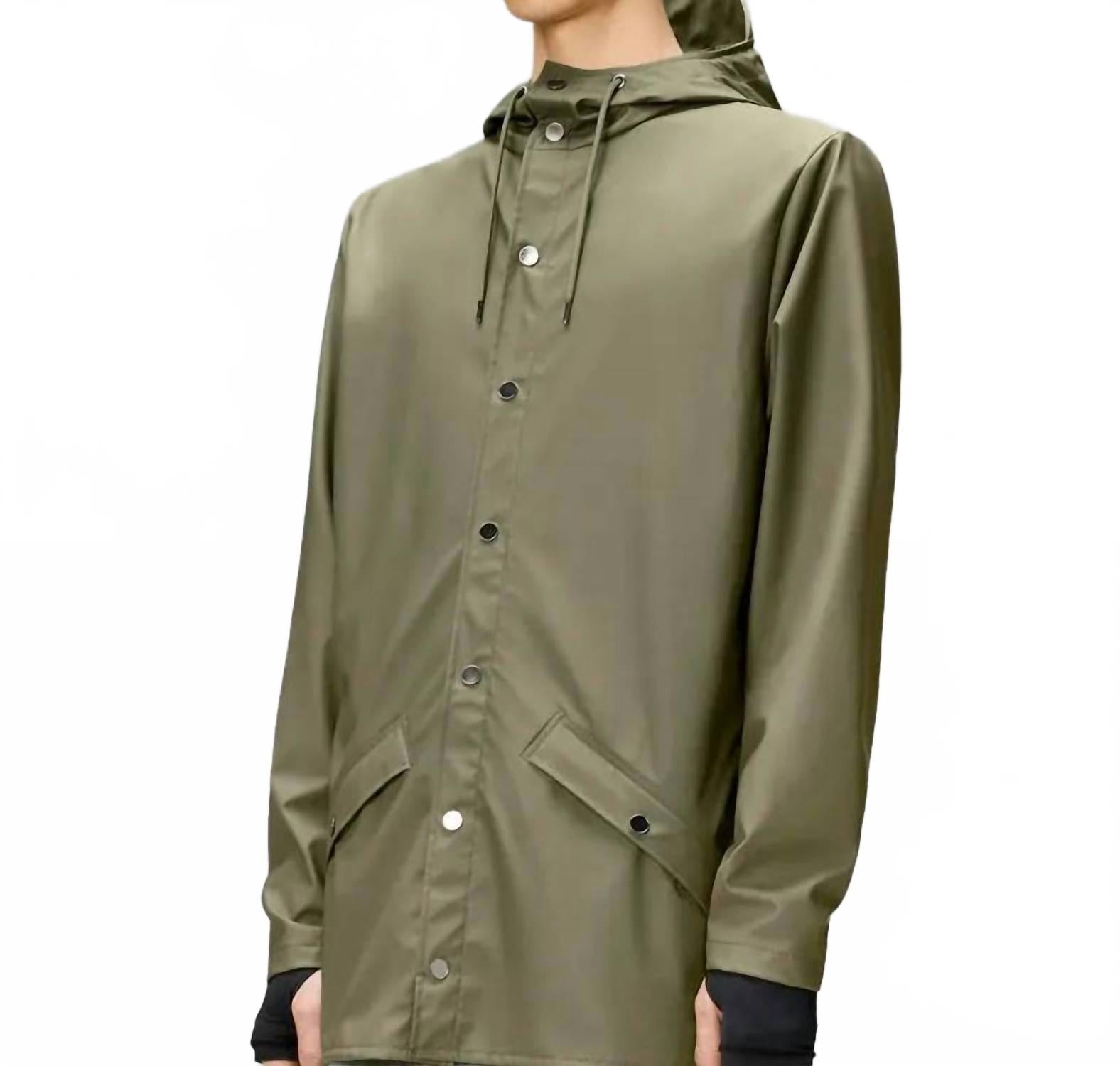 Unisex Waterproof Rain Jacket In Marsh