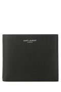 Saint Laurent Men Black Leather Wallet