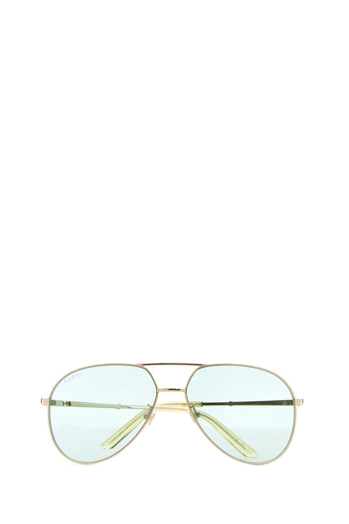 Gucci Men Gold Metal Sunglasses