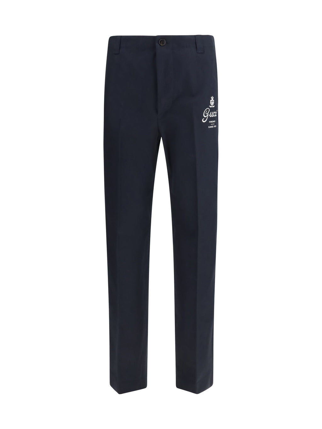 Gucci Men Compact Cotton Twill Pants