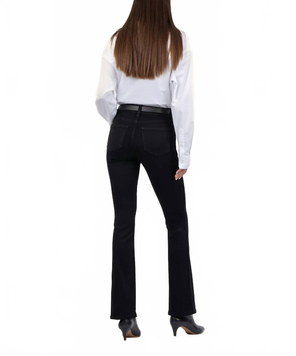 Natalie High Rise Bootcut Jeans In Black