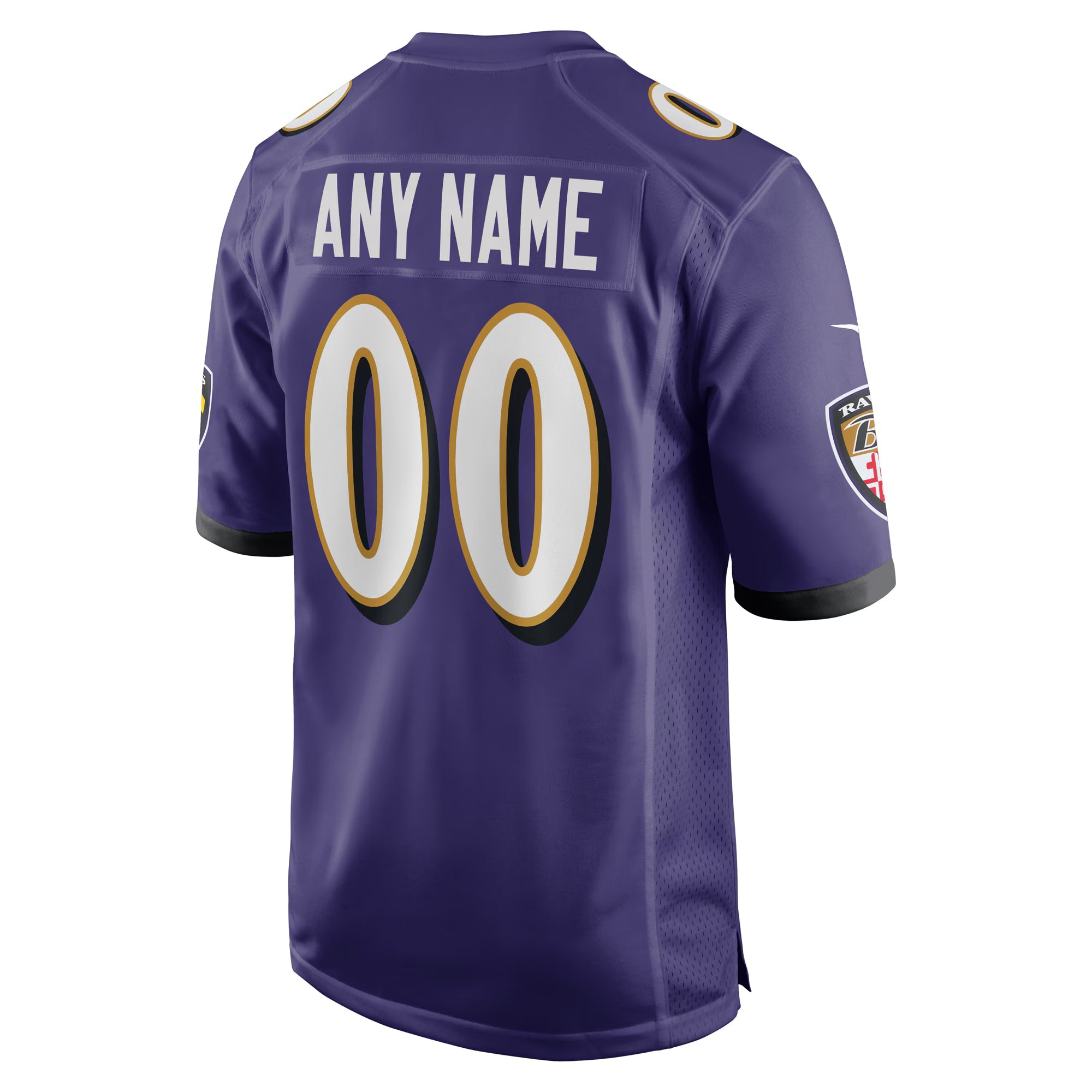 Baltimore Ravens Purple Custom Game Jersey