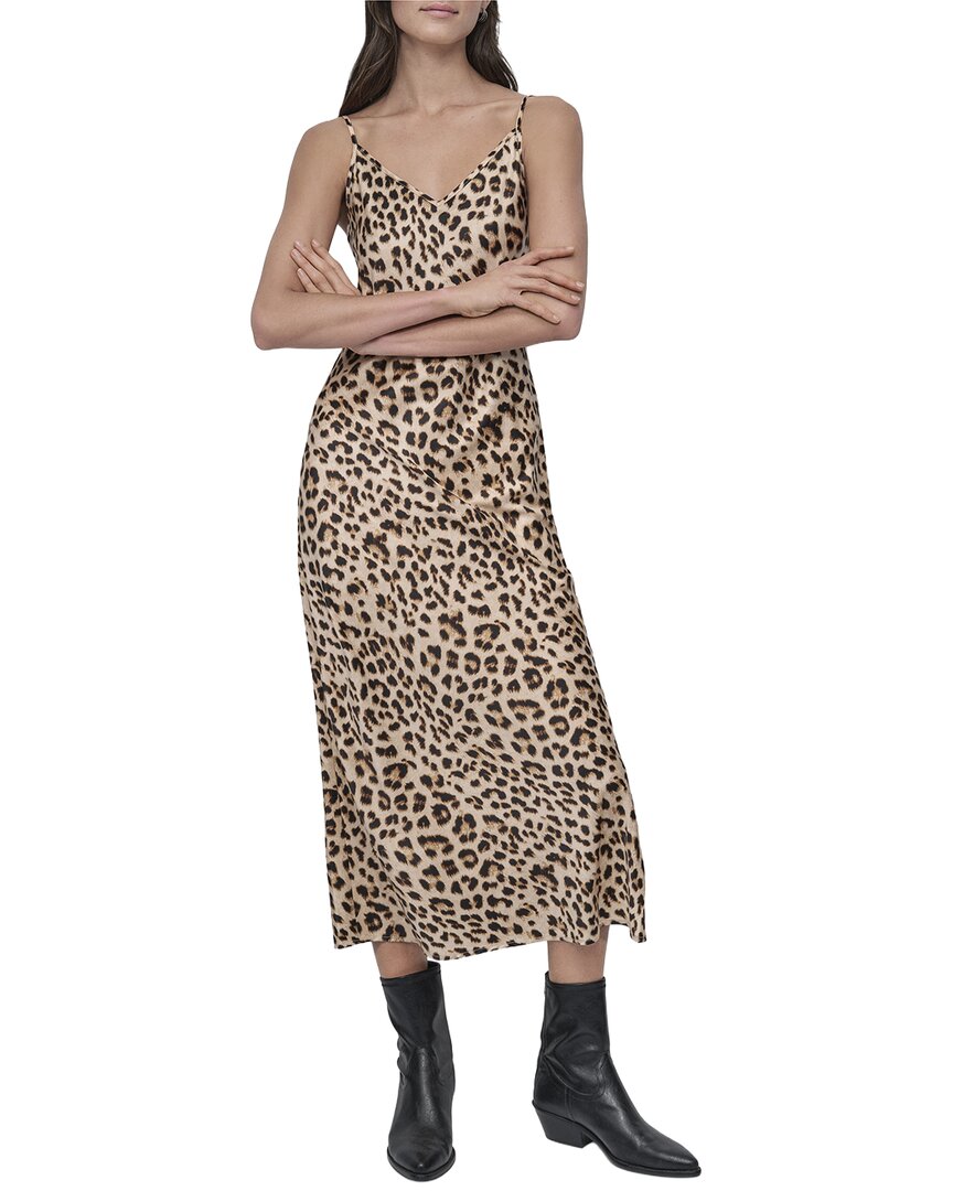 DKNY Washer Satin Bias Slip Dress