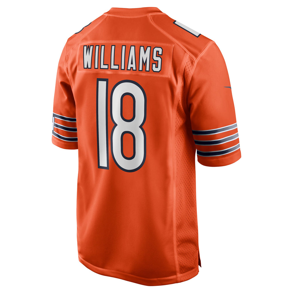 Chicago Bears Caleb Williams Orange Alternate Player Game Jersey