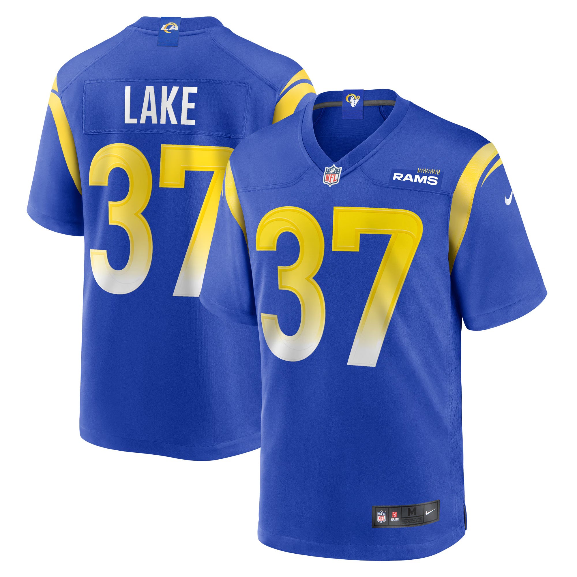 Los Angeles Rams Quentin Lake Royal Game Player Jersey