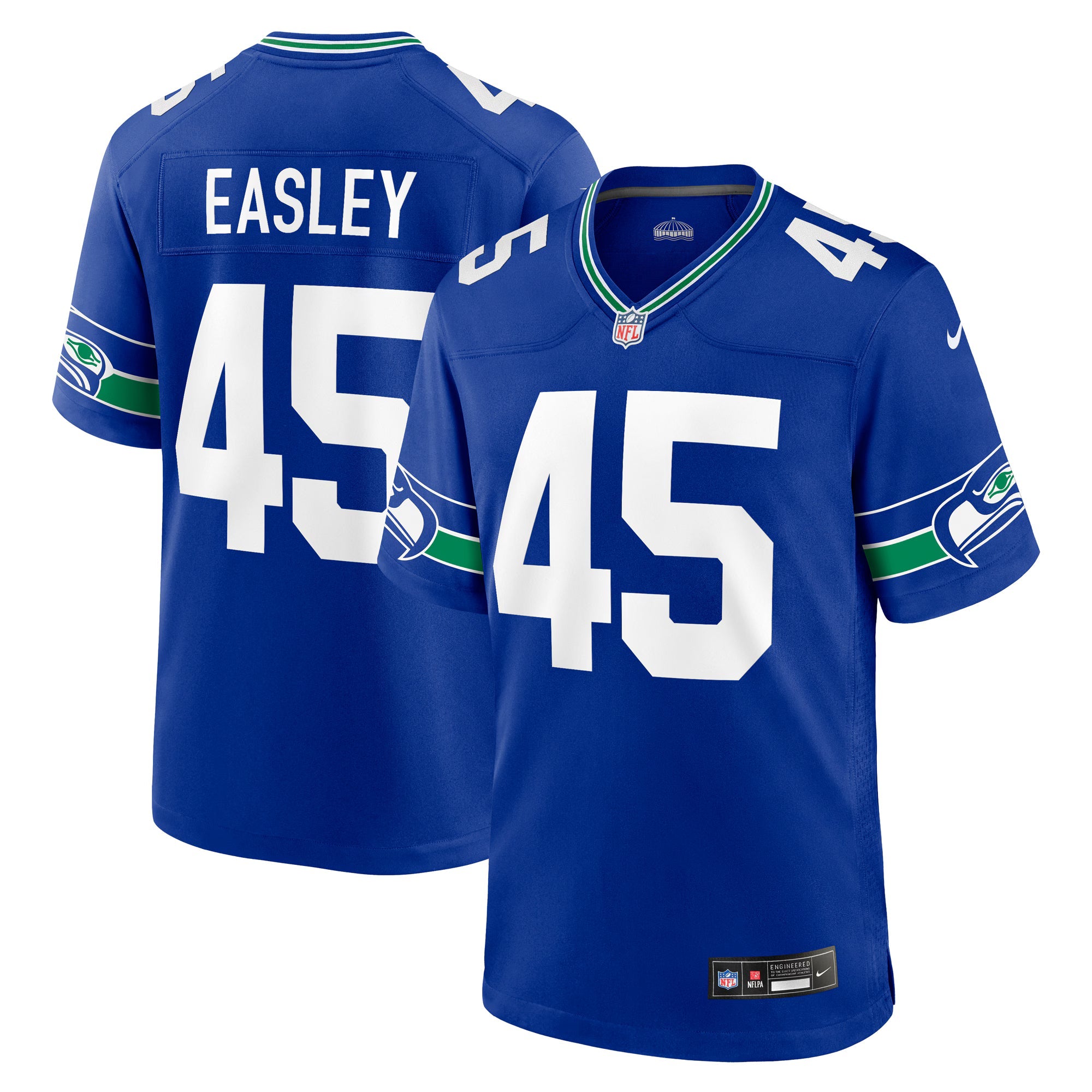 Seattle Seahawks Kenny Easley Royal Retired Player Alternate Game Jersey