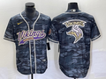 Men's Minnesota Vikings Grey Camouflage Game Jersey1