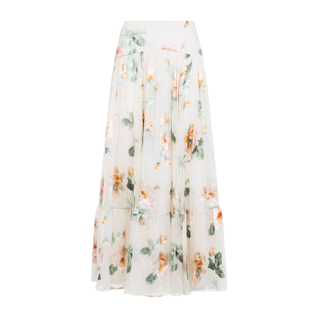 Zimmermann Carousel Burnout Midi Skirt Women