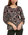 Jones New York Puff Cuff Top