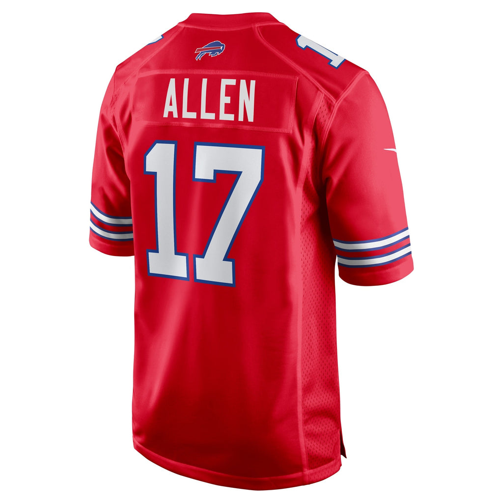 Buffalo Bills Josh Allen Red Alternate Game Jersey