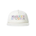 Women's Needlepoint 5-Panel Hat In White
