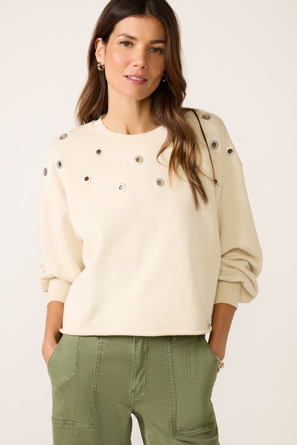 Women's Tayisha Grommet Sweatshirt