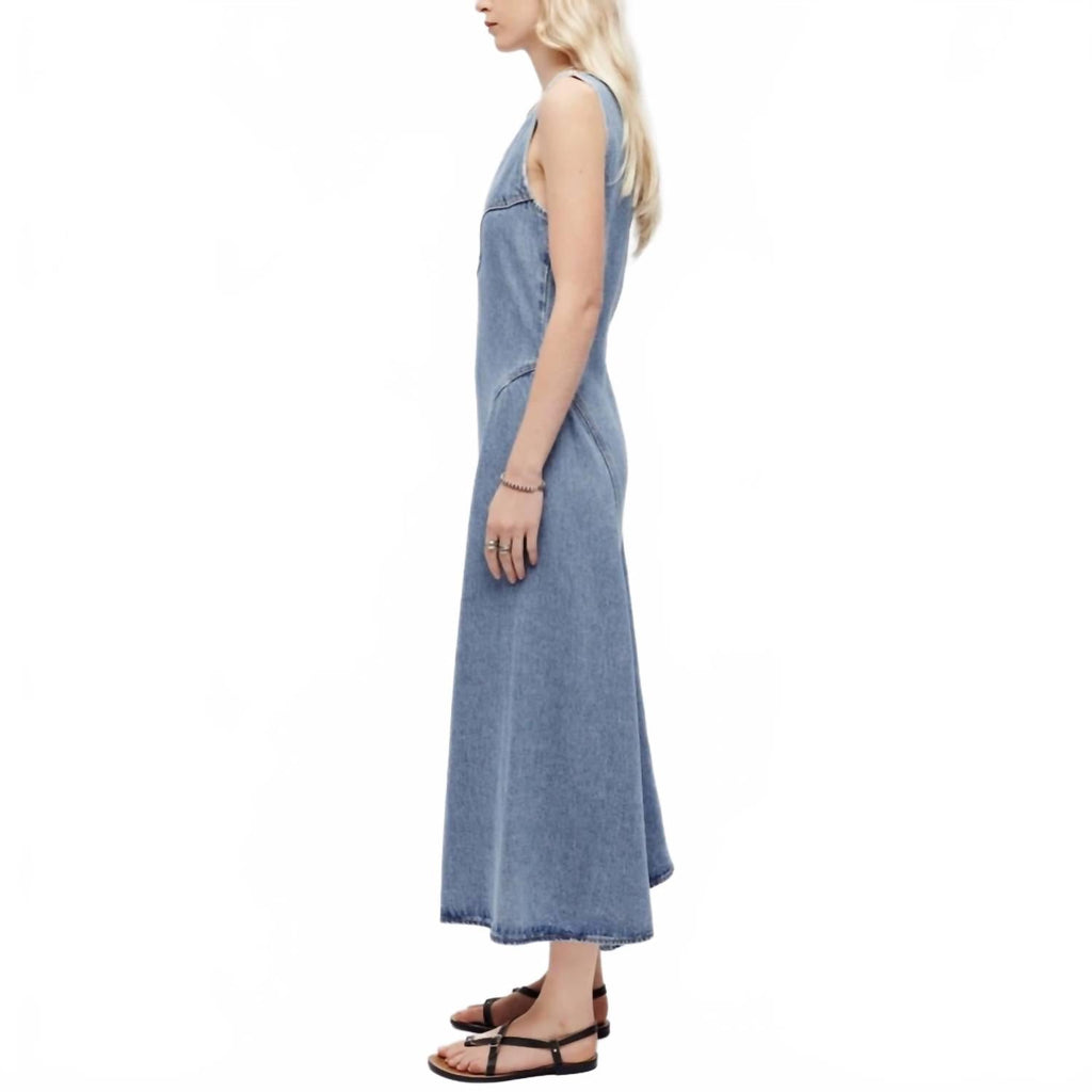 Western Denim Dress In Mojave