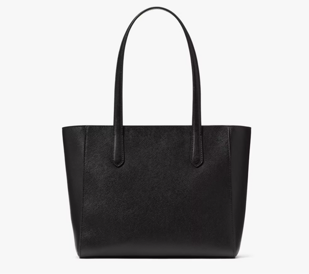 NWT Kate Spade Leather Staci Medium Tote In Black