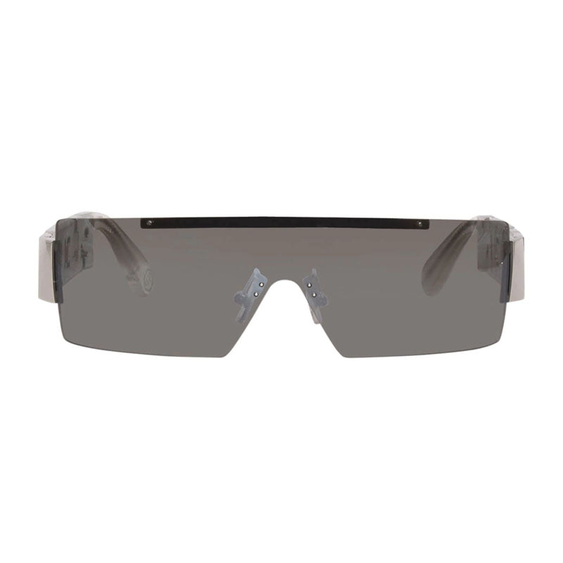 Philipp Plein Sunglasses Rectangle Rimless, Shiny Palladium Frame And Grey Lens Spp032S579X