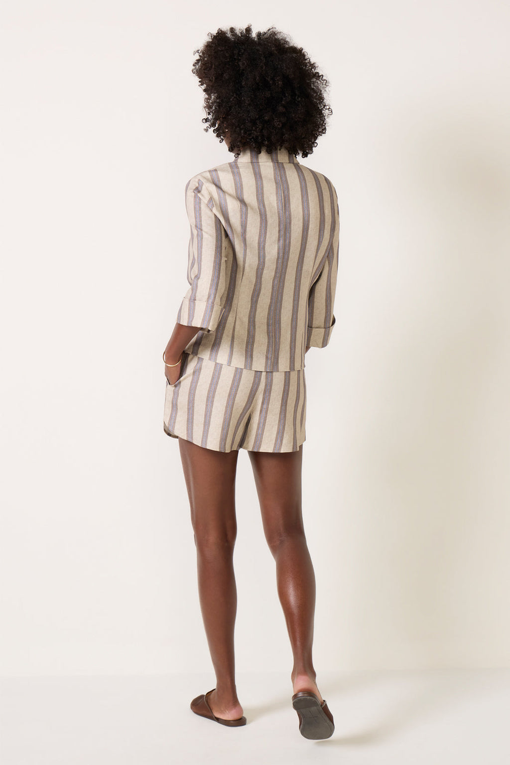 Women's Perfect Linen Stripe Short