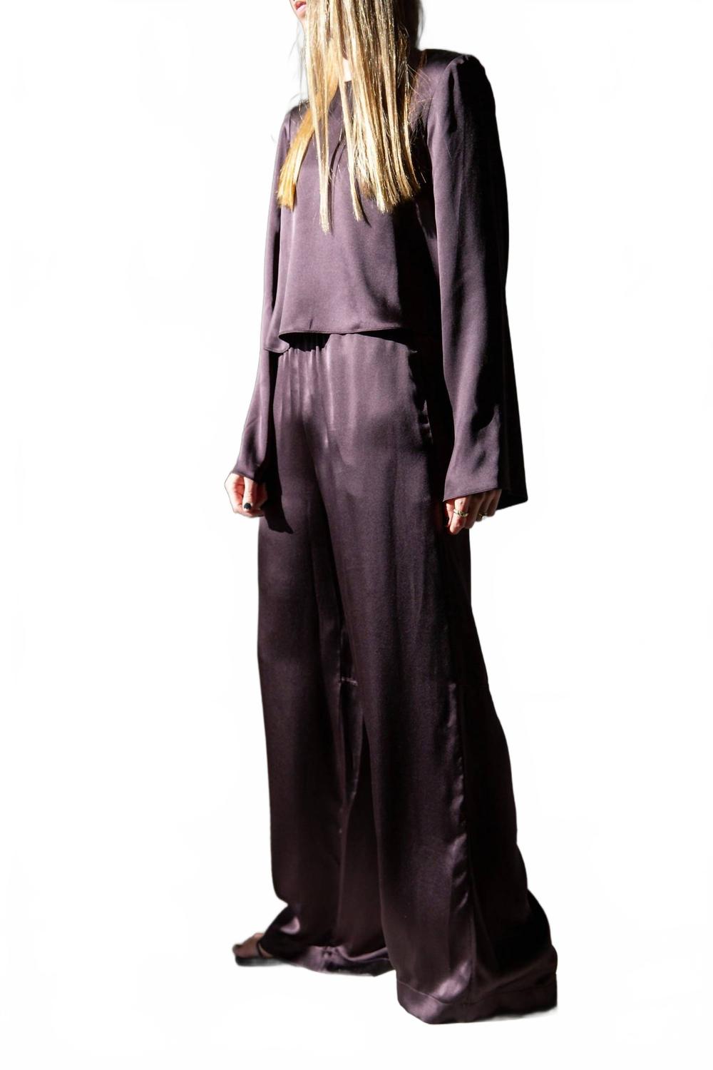 Lexi Lower Rise Relaxed Pull On Pant In Oak Tree