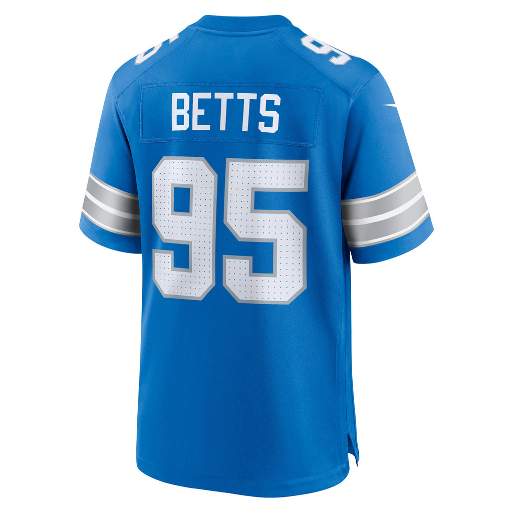 Detroit Lions Mathieu Betts Blue Game Jersey