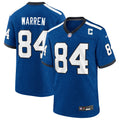Indianapolis Colts Tyler Warren Heather Royal Alternate 2 Indiana Nights Game Jersey