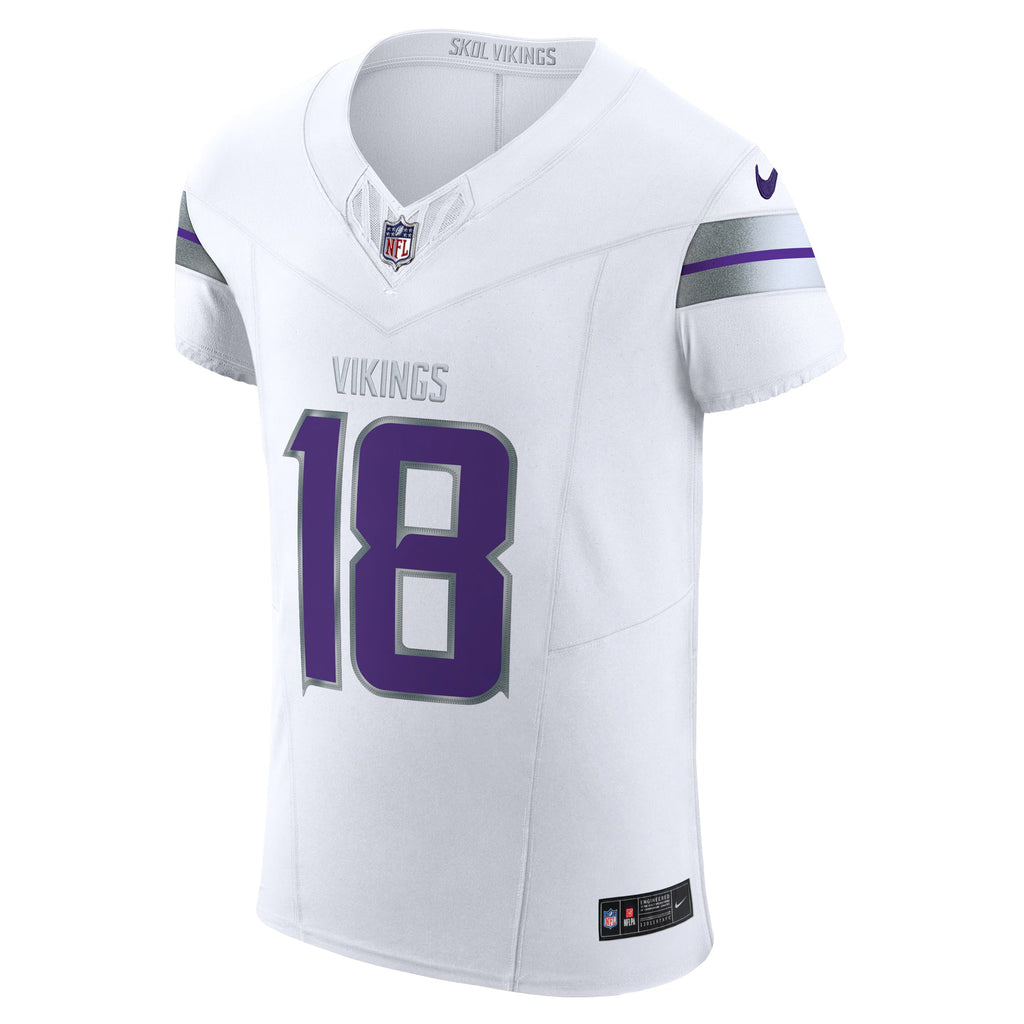Minnesota Vikings Justin Jefferson White Alternate Vapor F.U.S.E. Elite Player Jersey