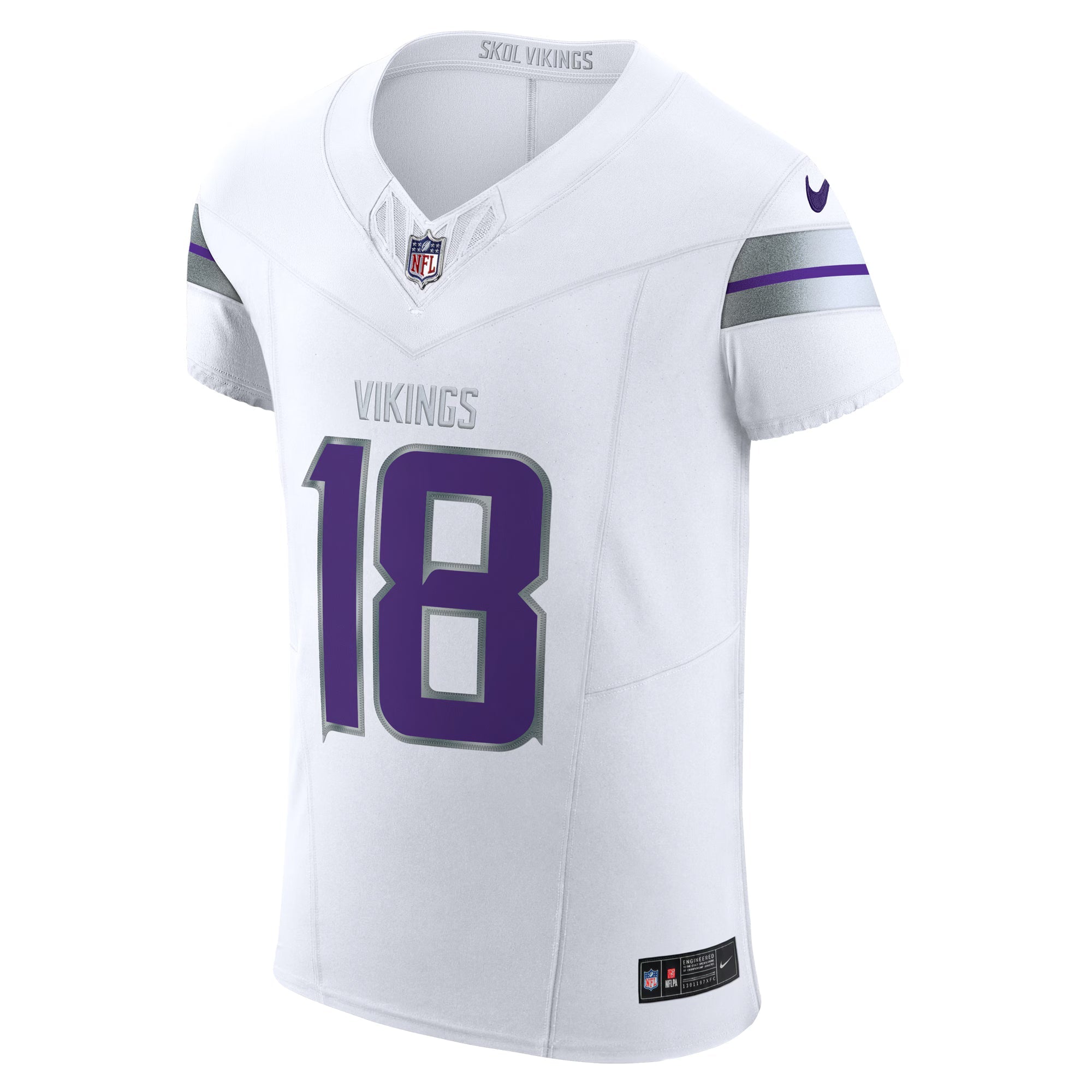 Minnesota Vikings Justin Jefferson White Alternate Vapor F.U.S.E. Elite Player Jersey
