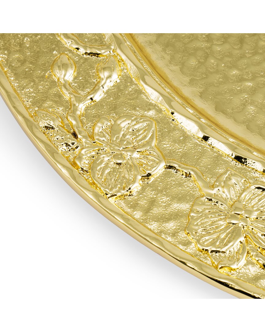 Michael Aram Gold Orchid Plate