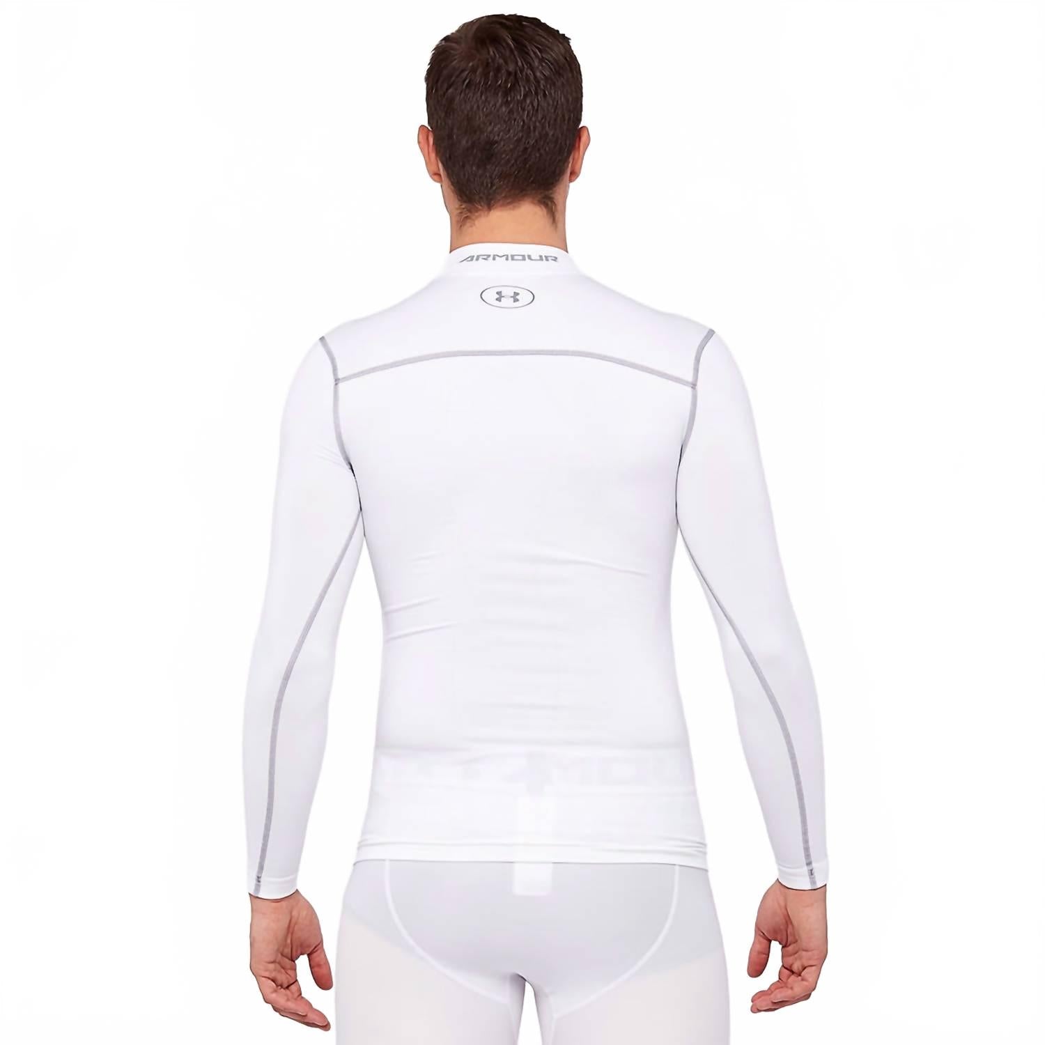 Men's Coldgear Compression Mock Top In White