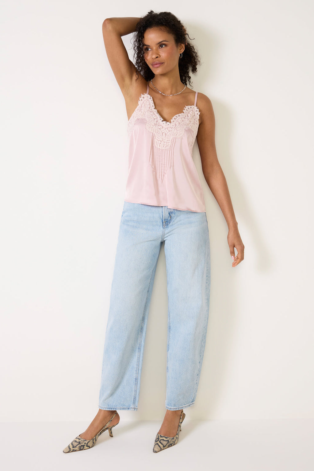 Women's Juliette Lace Pintuck Cami Top