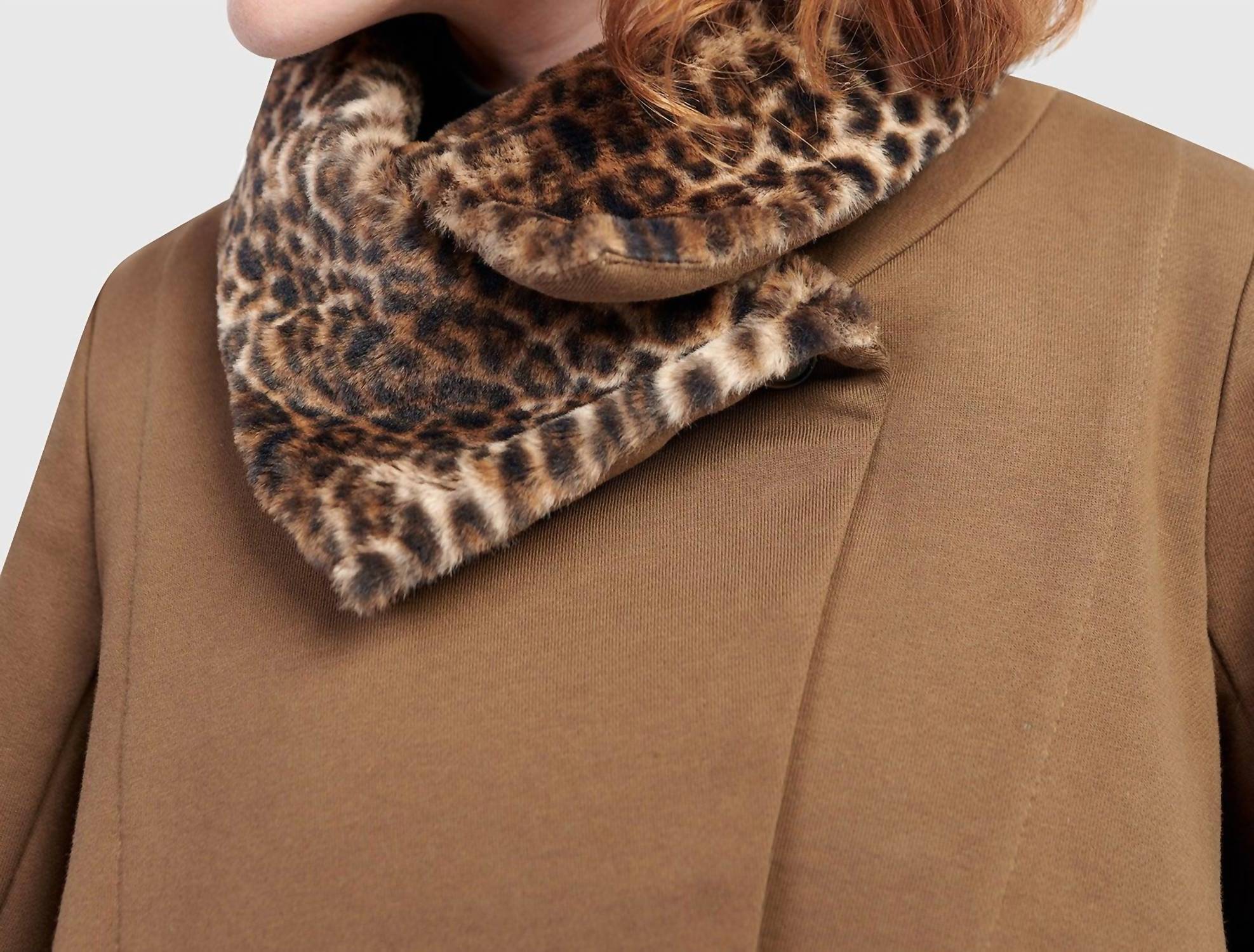 Urban Snug Moto Jacket In Camel