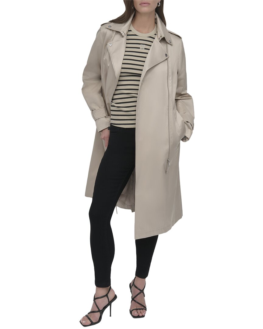 DKNY Belted Rain Jacket
