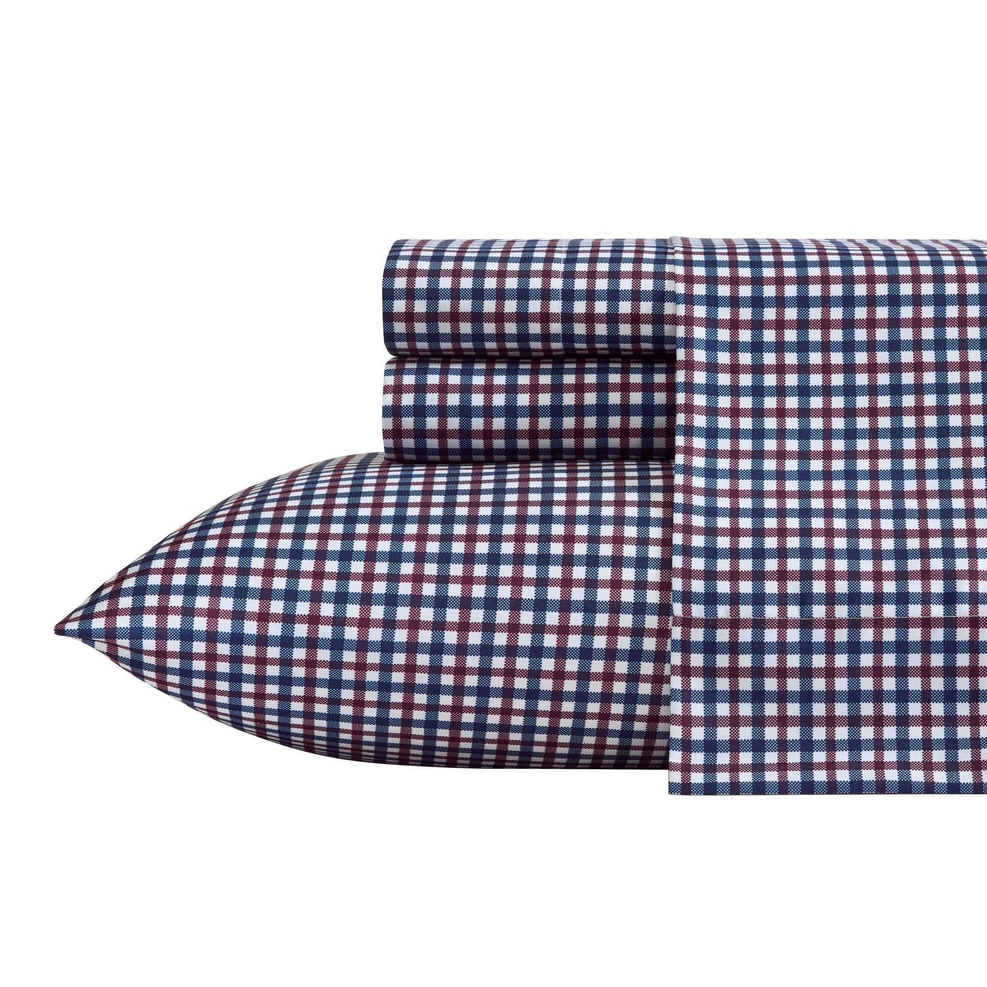 Nautica Heritage Plaid Blue Twin Xl Sheet Set