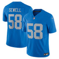 Detroit Lions Penei Sewell Blue Vapor F.U.S.E. Alternate Limited Jersey