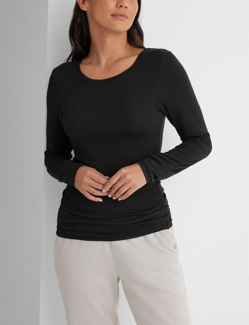Women's Micro Rib Long Sleeve T-Shirt