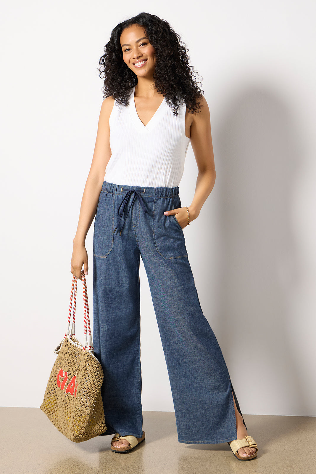 Women's Julia Stretch Linen Lounge Pants