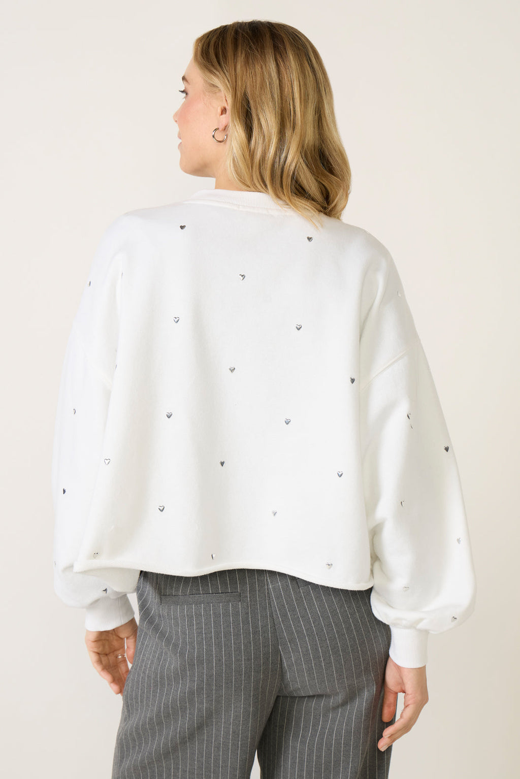 Women's Liv Heart Stud Sweatshirt