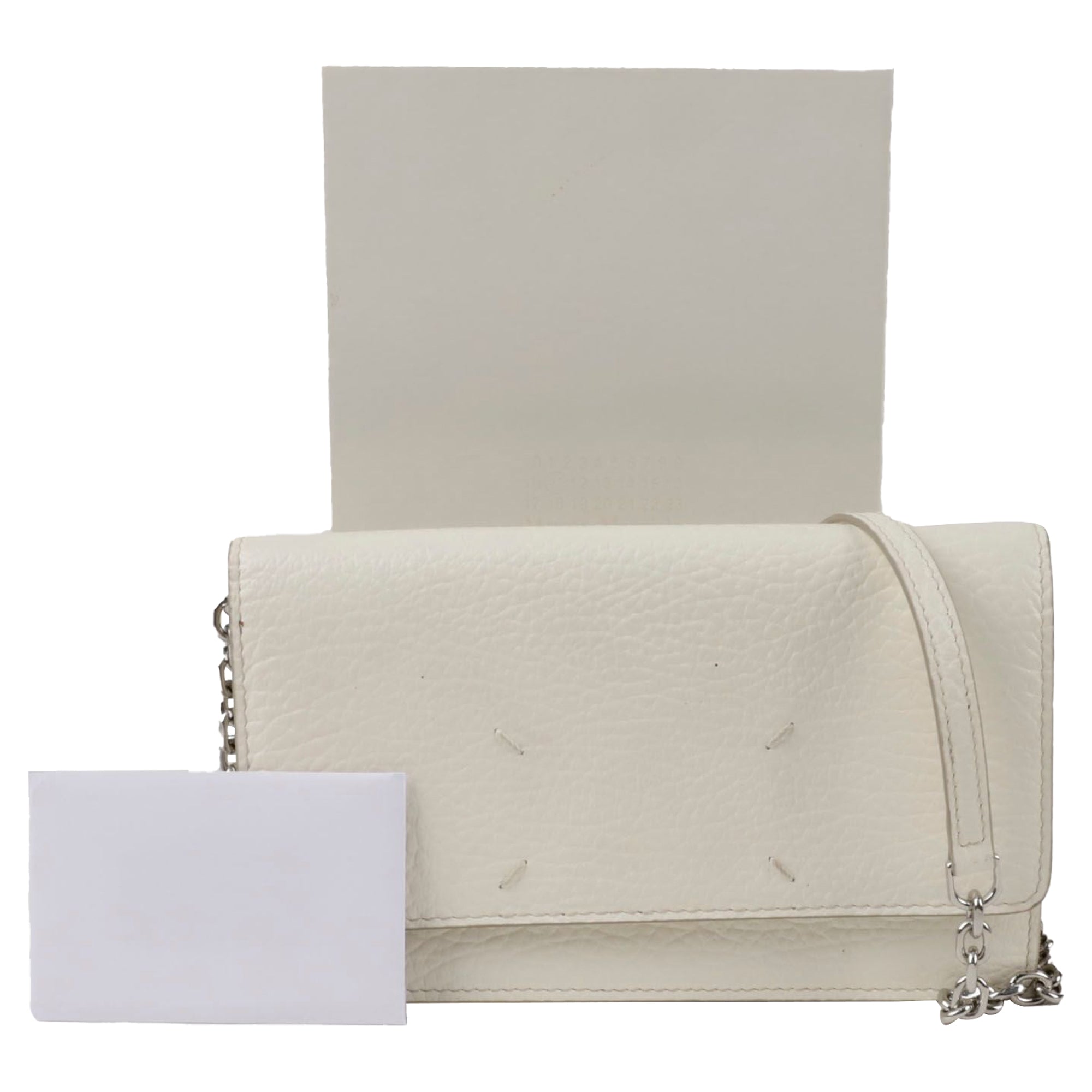 Post Stitch Chain Wallet Crossbody