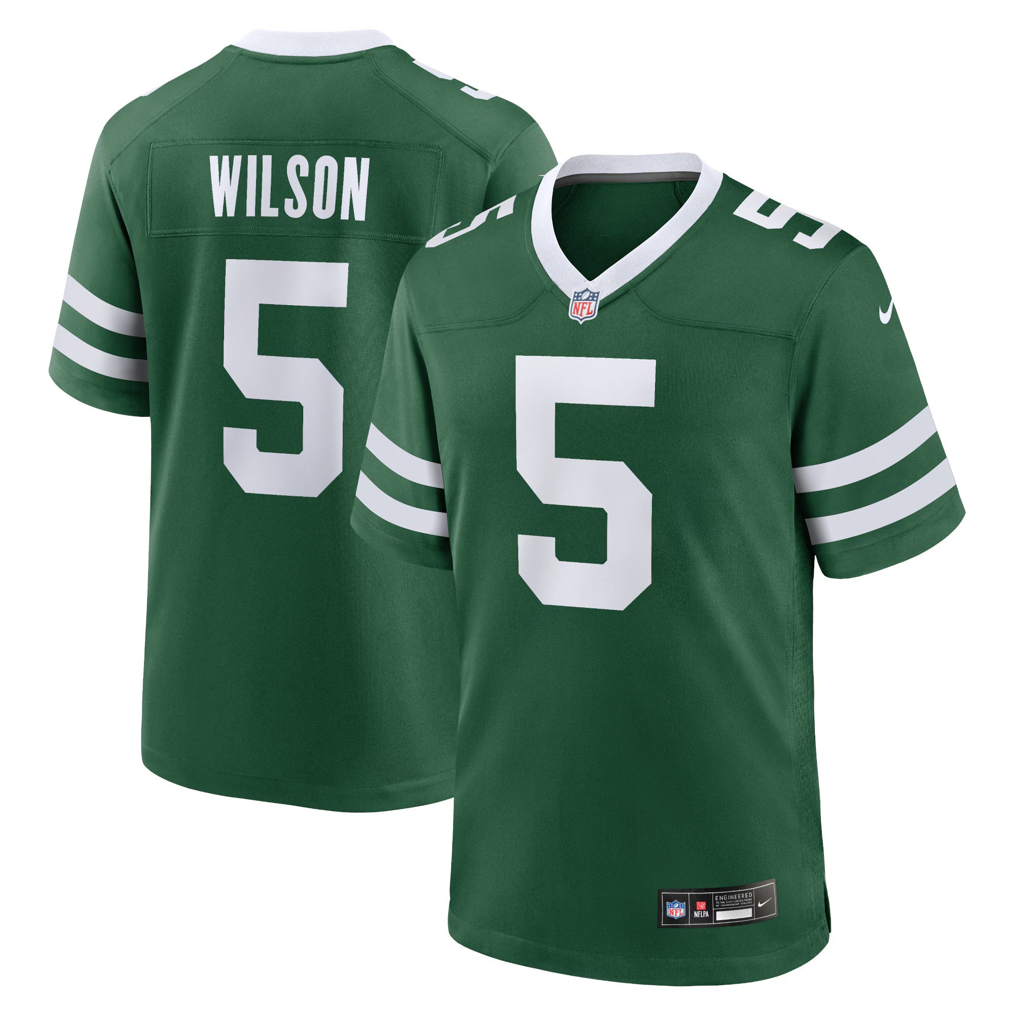New York Jets Garrett Wilson Legacy Green Game Jersey