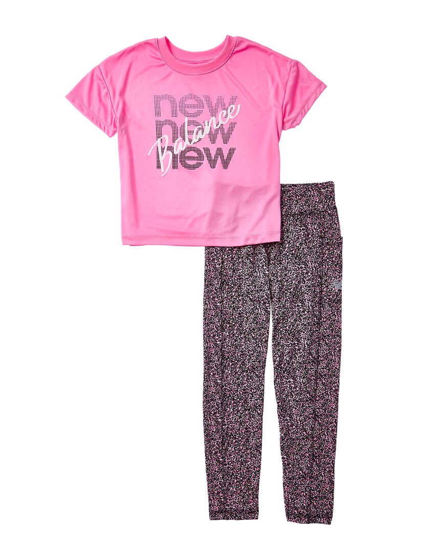 New Balance 2pc T-Shirt & Legging Set